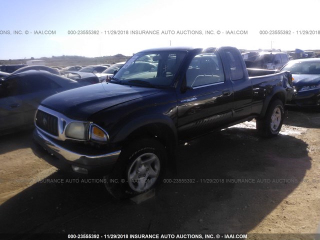 5TESN92NX4Z343122 - 2004 TOYOTA TACOMA XTRACAB PRERUNNER BLACK photo 2