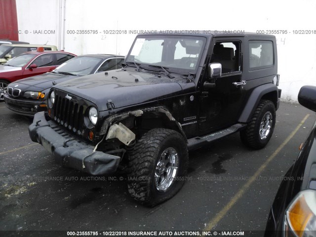 1J4AA2D11AL140908 - 2010 JEEP WRANGLER SPORT BLACK photo 2