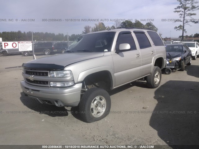 1GNEK13T85R112843 - 2005 CHEVROLET TAHOE K1500 TAN photo 2