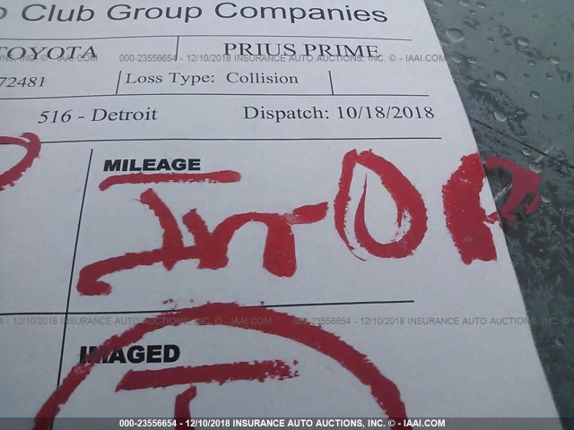 JTDKARFP6J3072481 - 2018 TOYOTA PRIUS PRIME  银色 照片 7