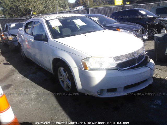 1B3LC56B69N541338 - 2009 DODGE AVENGER SXT/R/T WHITE photo 1