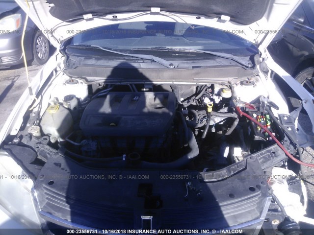 1B3LC56B69N541338 - 2009 DODGE AVENGER SXT/R/T WHITE photo 10