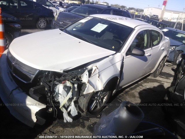 1B3LC56B69N541338 - 2009 DODGE AVENGER SXT/R/T WHITE photo 2