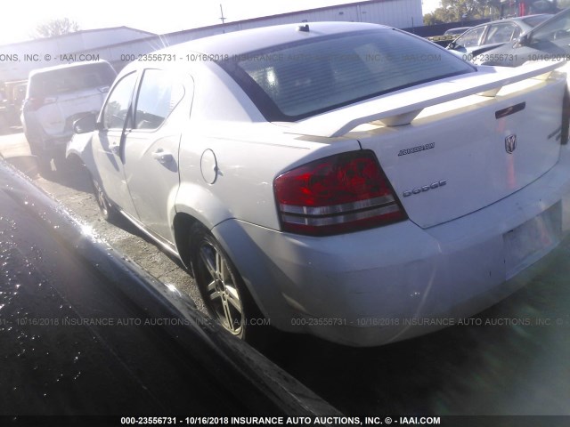 1B3LC56B69N541338 - 2009 DODGE AVENGER SXT/R/T WHITE photo 3