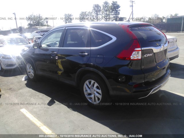 2HKRM3H79FH539985 - 2015 HONDA CR-V EXL BLACK photo 3