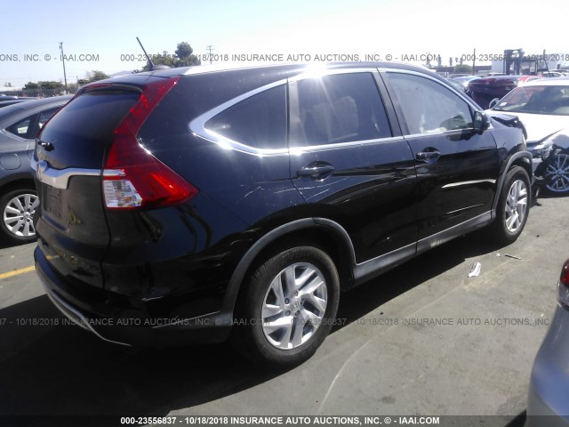 2HKRM3H79FH539985 - 2015 HONDA CR-V EXL BLACK photo 4