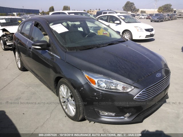 1FADP3N29HL287279 - 2017 FORD FOCUS TITANIUM GRAY photo 1