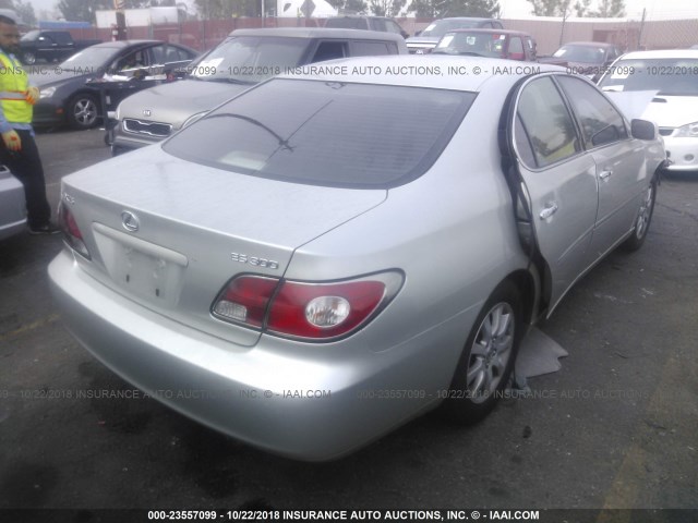 JTHBF30G136004080 - 2003 LEXUS ES 300 SILVER photo 4