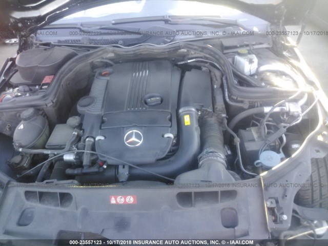 WDDGF4HB4DR241674 - 2013 MERCEDES-BENZ C 250 BLACK photo 10