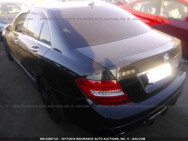 WDDGF4HB4DR241674 - 2013 MERCEDES-BENZ C 250 BLACK photo 3