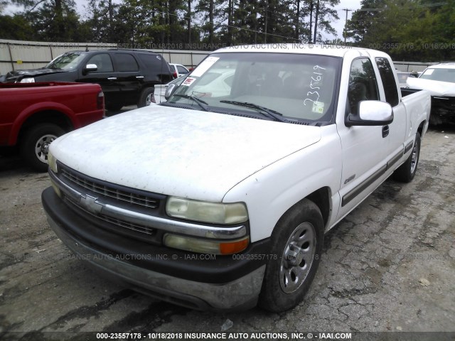 2GCEC19T1Y1235619 - 2000 CHEVROLET SILVERADO C1500 WHITE photo 2