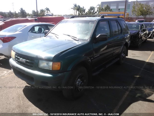 4S2CK58W5X4363091 - 1999 ISUZU RODEO S/LS/LSE GREEN photo 2