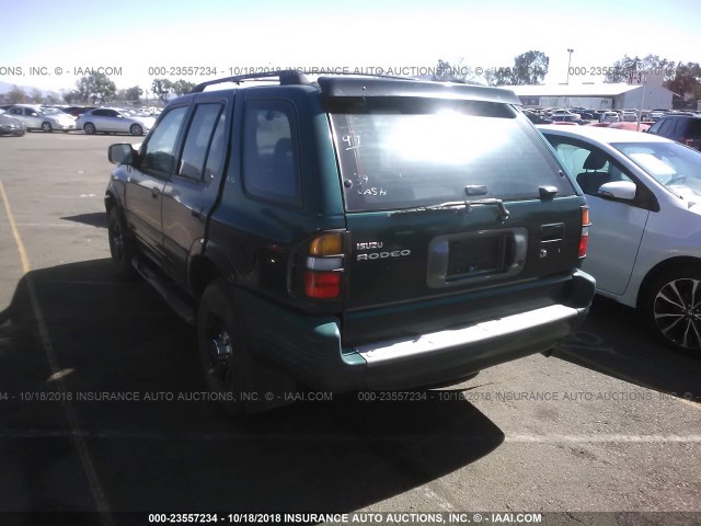 4S2CK58W5X4363091 - 1999 ISUZU RODEO S/LS/LSE GREEN photo 3