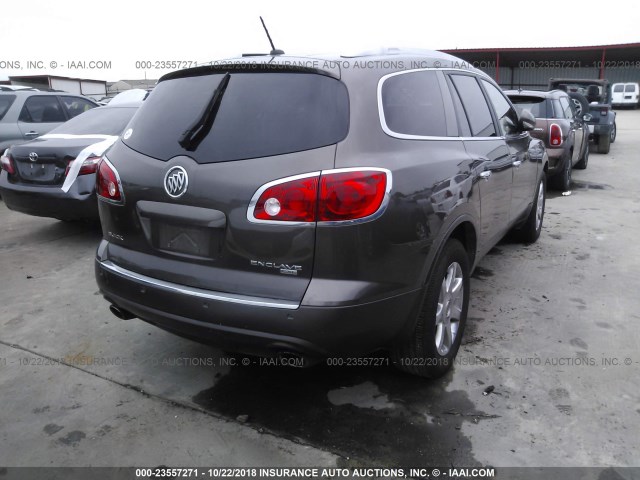 5GAER23758J106791 - 2008 BUICK ENCLAVE CXL BROWN photo 4