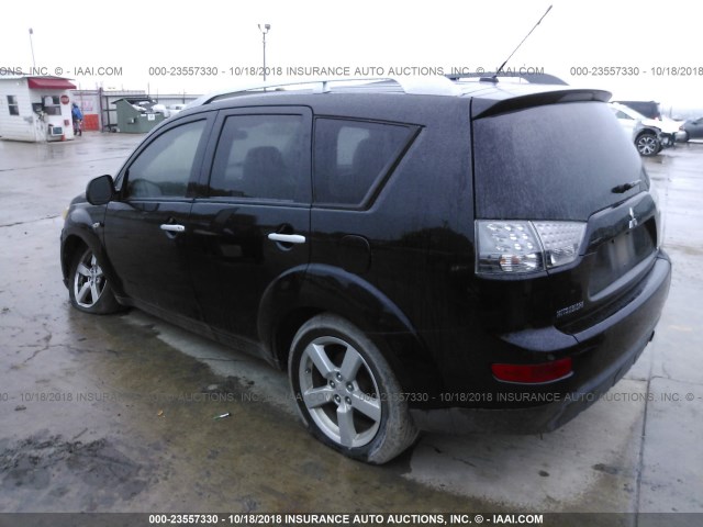 JA4MS41X37U011019 - 2007 MITSUBISHI OUTLANDER XLS BLACK photo 3