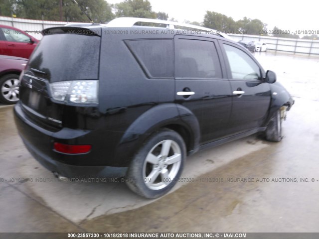 JA4MS41X37U011019 - 2007 MITSUBISHI OUTLANDER XLS BLACK photo 4