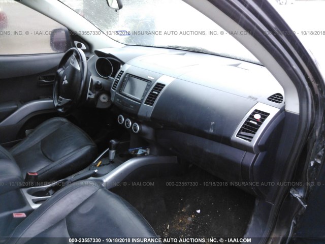 JA4MS41X37U011019 - 2007 MITSUBISHI OUTLANDER XLS BLACK photo 5