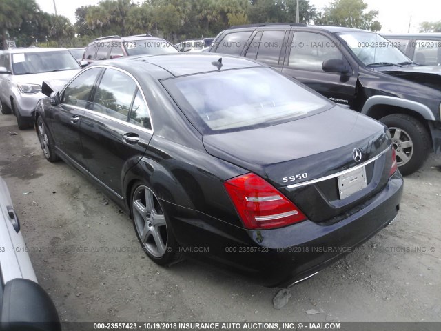 WDDNG7DB9DA508477 - 2013 MERCEDES-BENZ S 550 BLACK photo 3