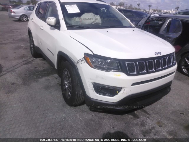 3C4NJCBB9JT136778 - 2018 JEEP COMPASS LATITUDE WHITE photo 6