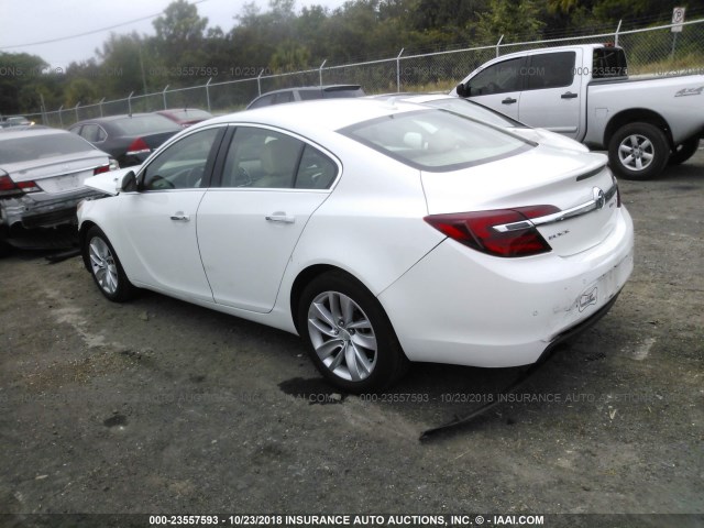 2G4GN5EX5E9310883 - 2014 BUICK REGAL PREMIUM WHITE photo 3