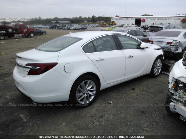 2G4GN5EX5E9310883 - 2014 BUICK REGAL PREMIUM WHITE photo 4