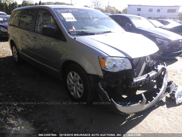 2C4RDGBG4FR551027 - 2015 DODGE GRAND CARAVAN SE SILVER photo 1