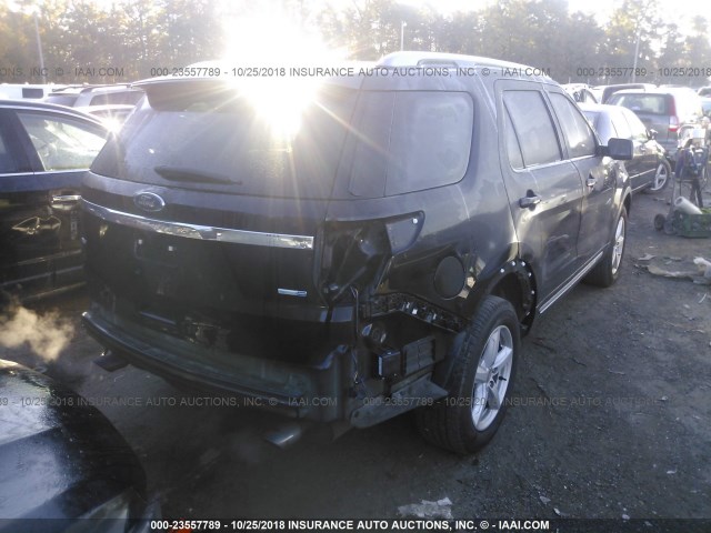 1FM5K8DH2HGB50656 - 2017 FORD EXPLORER XLT BLACK photo 4