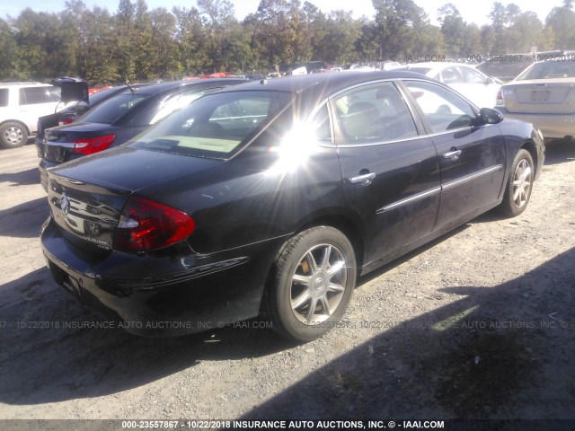 2G4WE567951244380 - 2005 BUICK LACROSSE CXS BLACK photo 4