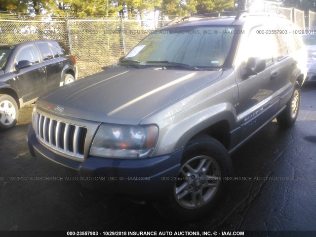 1J4GW48S44C413449 - 2004 JEEP GRAND CHEROKEE LAREDO/COLUMBIA/FREEDOM GRAY photo 2