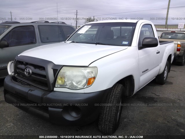 5TENX22N39Z646927 - 2009 TOYOTA TACOMA WHITE photo 2