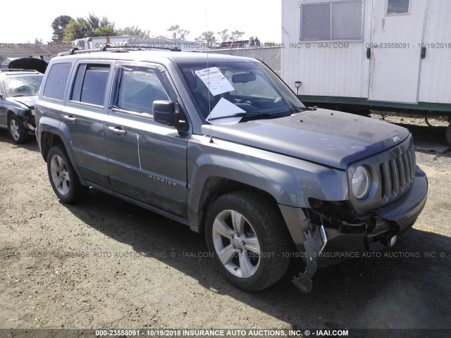 1C4NJRFB1CD574264 - 2012 JEEP PATRIOT LATITUDE SILVER photo 1