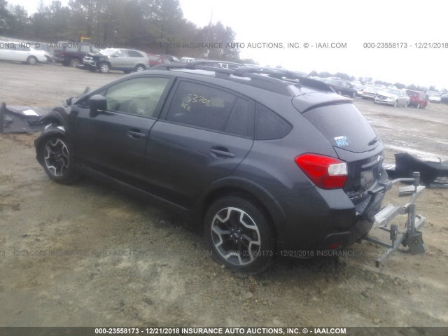 JF2GPABC1H8221760 - 2017 SUBARU CROSSTREK PREMIUM GRAY photo 3