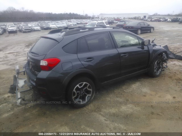 JF2GPABC1H8221760 - 2017 SUBARU CROSSTREK PREMIUM GRAY photo 4