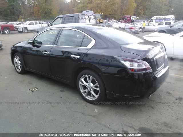 1N4AA5AP5CC863802 - 2012 NISSAN MAXIMA S/SV BLACK photo 3