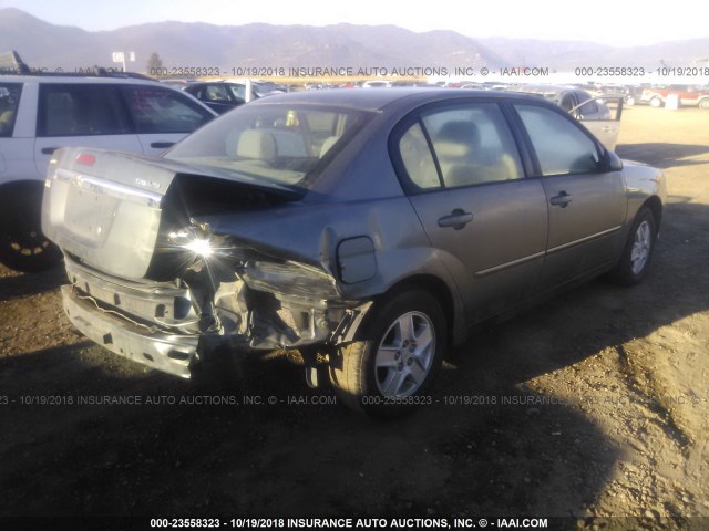 1G1ZT54845F323900 - 2005 CHEVROLET MALIBU LS 灰色 照片 4