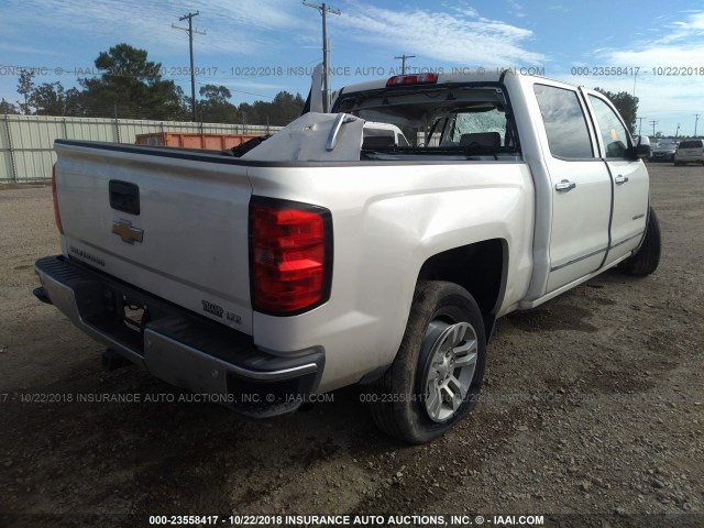 3GCPCSEC7EG326109 - 2014 CHEVROLET SILVERADO C1500 LTZ WHITE photo 4