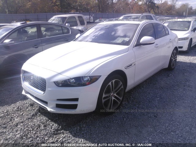 SAJAJ4BV7HA972736 - 2017 JAGUAR XE PREMIUM WHITE photo 2