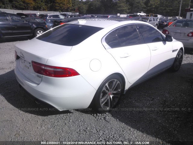 SAJAJ4BV7HA972736 - 2017 JAGUAR XE PREMIUM WHITE photo 4