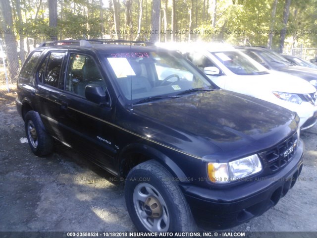 4S2CK58W314357474 - 2001 ISUZU RODEO S/LS/LSE BLACK photo 1