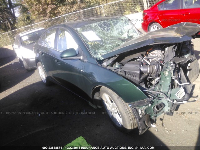 1G1P75SZ1E7152847 - 2014 CHEVROLET CRUZE GREEN photo 1