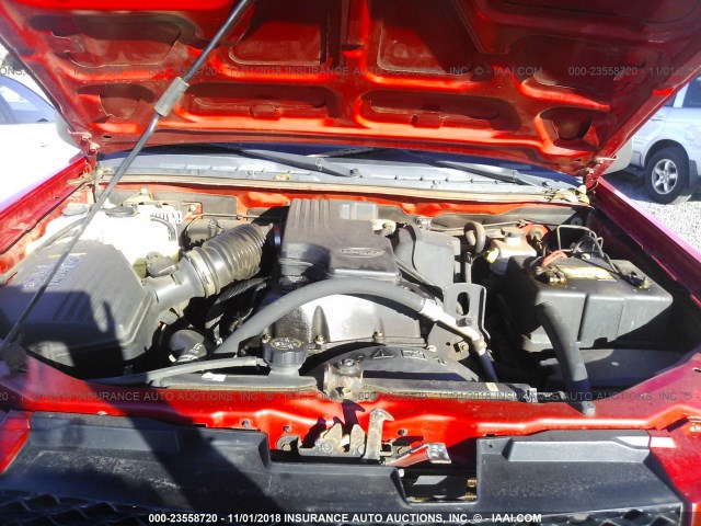 1GCDT138868179446 - 2006 CHEVROLET COLORADO RED photo 10