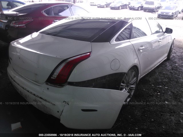 SAJWA2GB5CLV27806 - 2012 JAGUAR XJL WHITE photo 4