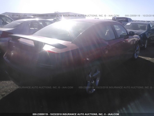 2B3KA53H26H474218 - 2006 DODGE CHARGER R/T RED photo 4