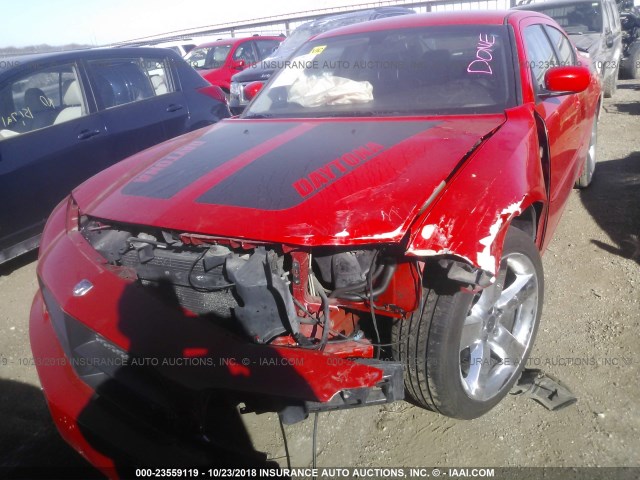 2B3KA53H26H474218 - 2006 DODGE CHARGER R/T RED photo 6