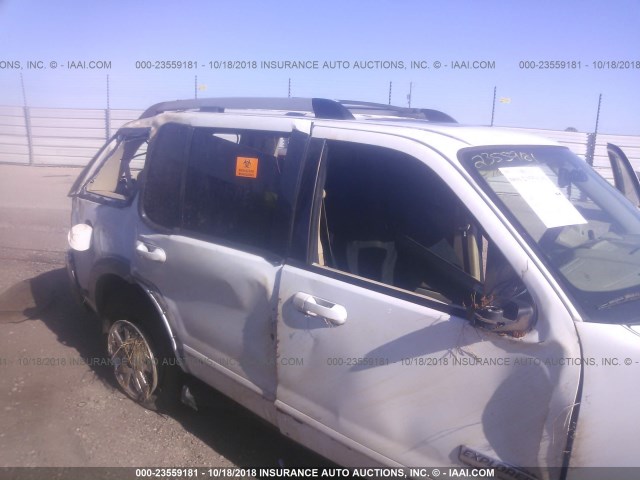 1FMEU64E96UA32686 - 2006 FORD EXPLORER EDDIE BAUER WHITE photo 6