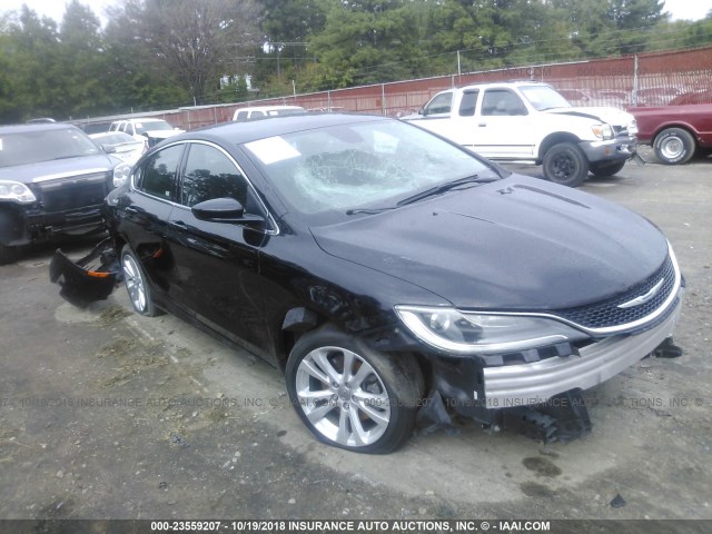 1C3CCCAB2FN611363 - 2015 CHRYSLER 200 LIMITED BLACK photo 1