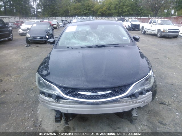 1C3CCCAB2FN611363 - 2015 CHRYSLER 200 LIMITED BLACK photo 6