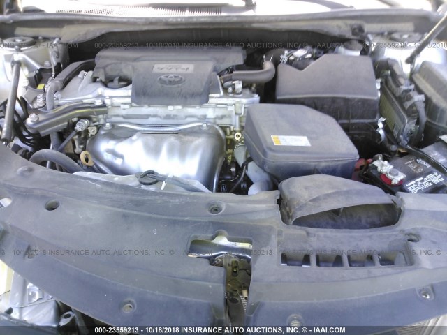 4T1BF1FK5GU252377 - 2016 TOYOTA CAMRY LE/XLE/SE/XSE SILVER photo 10