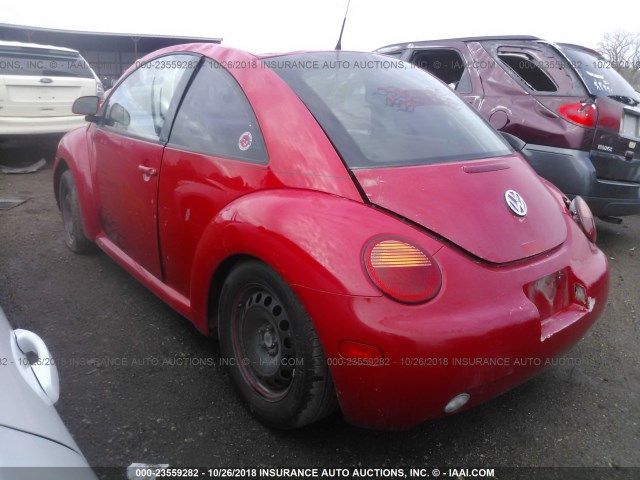 3VWBB61C2WM006514 - 1998 VOLKSWAGEN NEW BEETLE RED photo 3