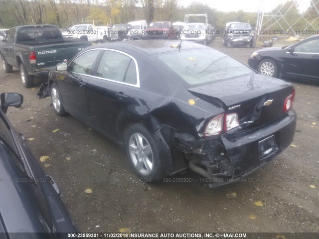 1G1ZB5E14BF255033 - 2011 CHEVROLET MALIBU LS BLACK photo 3